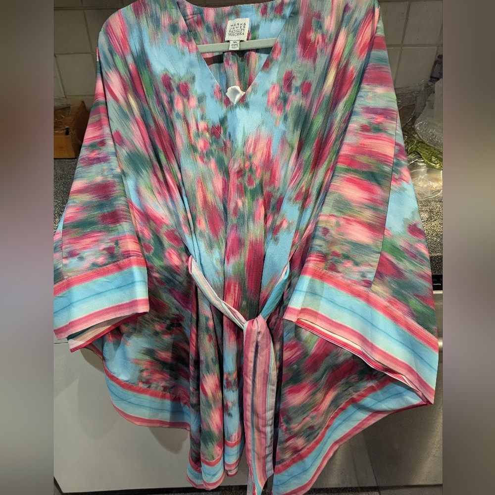 Badgley Mischka Multicolor Floral Kimono